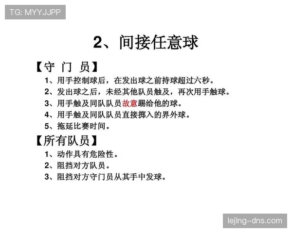 间接任意球的判罚条件与裁判判定标准详解